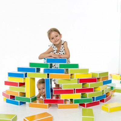 Jeu de construction en carton recyclé