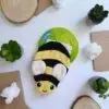 gant de toilette abeille jaune